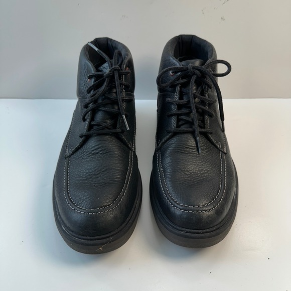Clarks Gore-Tex Leather Ankle Boots Waterproof Lace Up Black Men\'s 11.5M